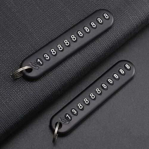 DIY Phone Number Card Plate Car Keys Anti-lost Keyring Keychain for Buick Regal Lacrosse Excelle GT/XT/GL8/ENCORE/Enclaves/Envis