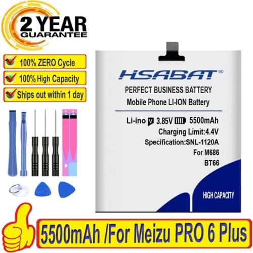 HSABAT Meizu PRO 6 Plus Phone Batteries