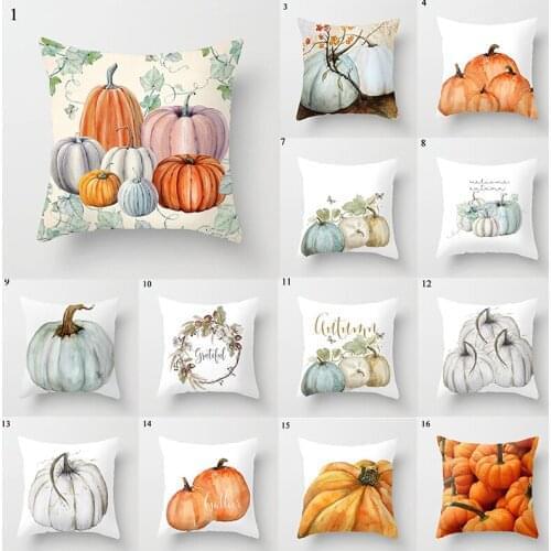 Classic Colorful Cartoon Pillowcases Cushion Cover 45*45cm Pumpkin Pilow Cover Home Decor Sofa Pillowcase square Pillow Covers