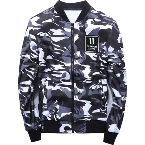 New 2017 Spring Autumn Jacket Men Camouflage Fashion Casual Stand Collar Mens Jacket Bomber Jacket Mens jackets and Coats AU-047