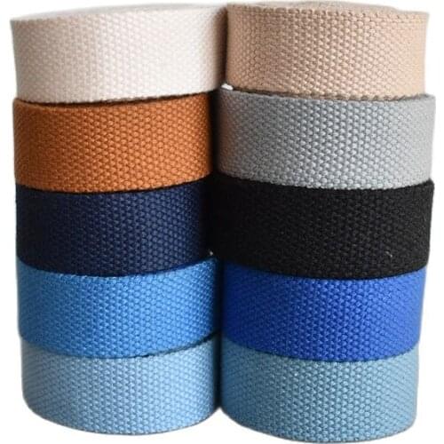 5 Yards Width 20mm/25mm 19 Colors Webbing Ribbon Use For DIY Luggage Belt Strap Rope Dog Pet Collar Leash Harness ChunZhiDai