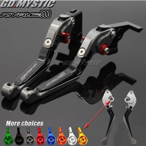 Motorcycle Folding Extendable CNC Moto Adjustable Clutch Brake Levers FOR MV Agusta Rivale 800 Rivale800 2014
