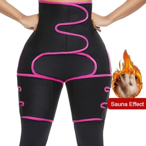 Neoprene Sweat Sauna Body Shapers Leg Shaper Thigh Trimmer Slimming Belt Thigh Slimmer Shapewear Wrap Butt Lifter
