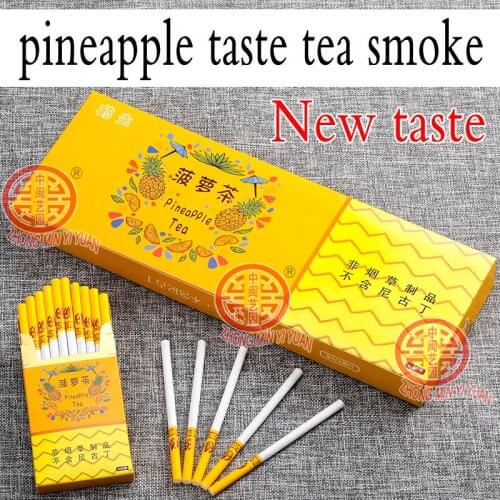 New taste Fruit tea smoke Hot selling tea smoke mixed flavor men and women health cigarettes do not contain nicotine and tobacco