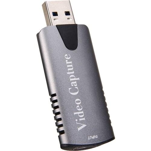 Durable Aluminum Alloy 1080P HD Recorder USB 2.0 HDMI-compatible Video Capture For Live Game Streaming TV Program Recording