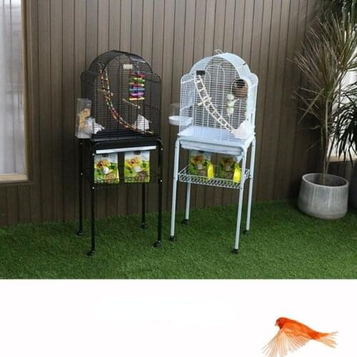 Luxury Large Bird Cage Stainless Steel Parrot Playground Household Bird Cage Breeding Cage Jaula Grande Feeding Supplies BS50BC