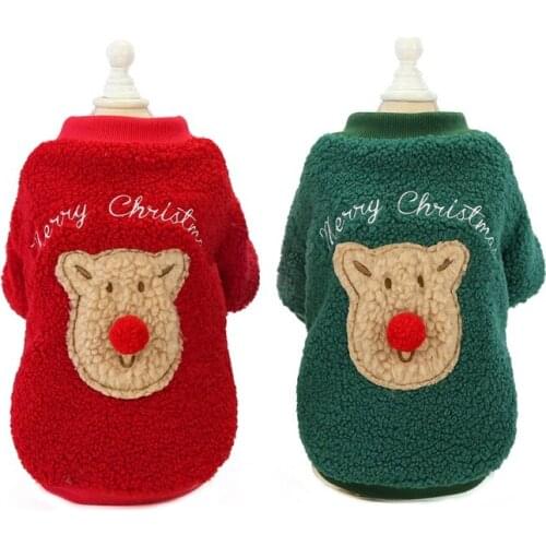Christmas Dog Clothes Winter Warm Pet Dog Jacket Coat Puppy Clothing Hoodies For Small Medium Dogs Puppy Chihuahua Outfit