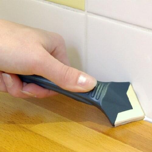 Silicone Scraper Caulking Grouting Tool Sealant Finishing Cleaning Kit Kitchen Window Tile Corner Dirt Cleaner Scrapers Set 2