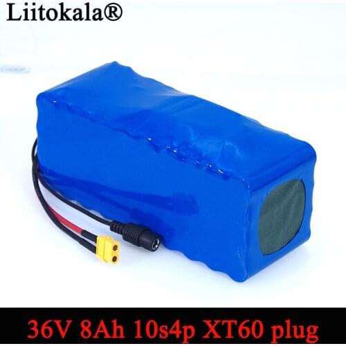 Liitokala 36V 8Ah 10S4P 18650 Rechargeable battery pack modified Bicycles,electric vehicle 42v Protection with BMS backup power