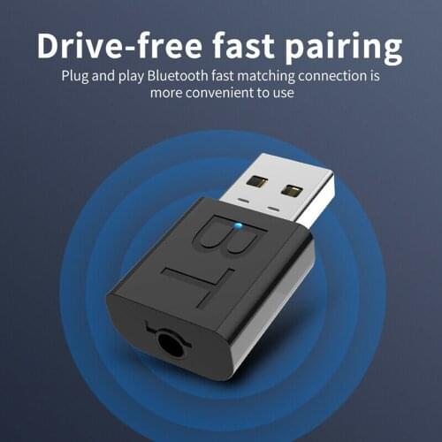 Black 2 In 1 Mode USB EDR Audio Transmitter Receiver Adapter For TV PC Car Speaker Headset Computer Accessories