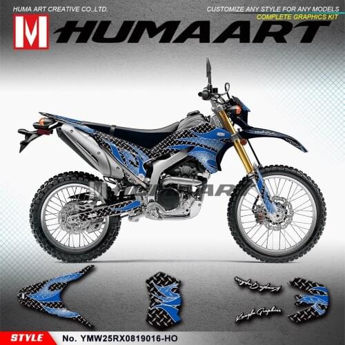 HUMAART Racing Graphics Waterproof Stickers Wrap for WR250R WR250X WR 250 R X 2008 to 2020 2009 2010 2011 2012 2013 2014 2015