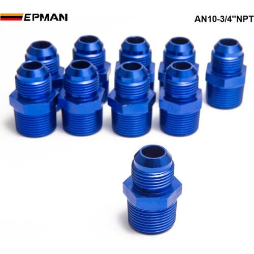 10PCS/LOT Oil cooler fitting AN10-3/4''NPT (blue,H Q) TK-FITTING AN10-3/4''NPT