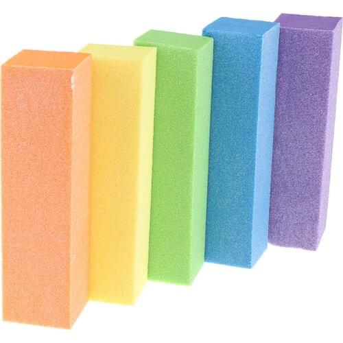 10 Pieces Rectangular Nail Polish Buffer Block Manicure Pedicure Tools