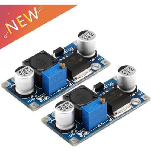 2 pcs LM2596 DC-DC Step-down Converter Power Module LM2596S Adjustable Buck Step Down Power Module