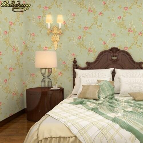 Beibehang papel de parede 3d American country retro garden non-woven wallpaper roll living room wallpaper for walls 3 d flooring