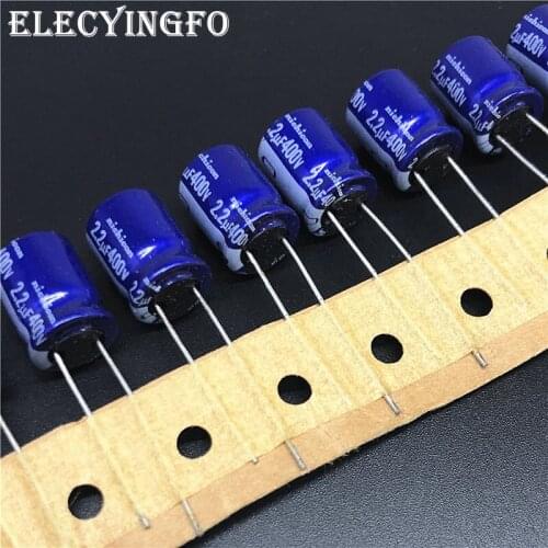 50pcs 2.2uF 400V NICHICON VX 10x12.5mm 400V2.2uF Aluminum Electrolytic Capacitor