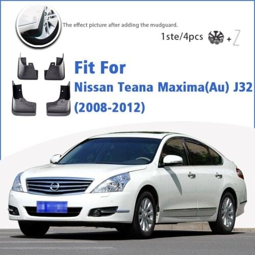 Mudguard For Nissan Maxima (Australia) Teana J32 2008-2012 Front Rear 4pcs Mudflaps Mudguards Car Accessories Auto Guard Fender