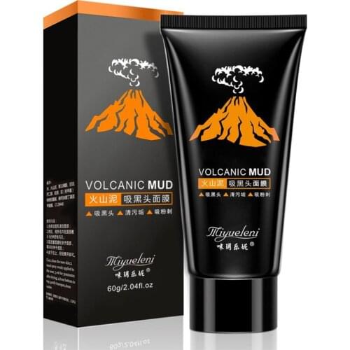 Black Head Mask Volcanic Mud Dead Skin Remove Shrink Acne Pores Spot Suck Type Nose Mask Pull Skin Repair Film Black Care H A8O0