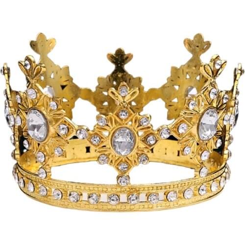 Baby Crystal Rhinestone Crown Mini Tiara Wedding Headband Princess Girls Birthday Party Decoration