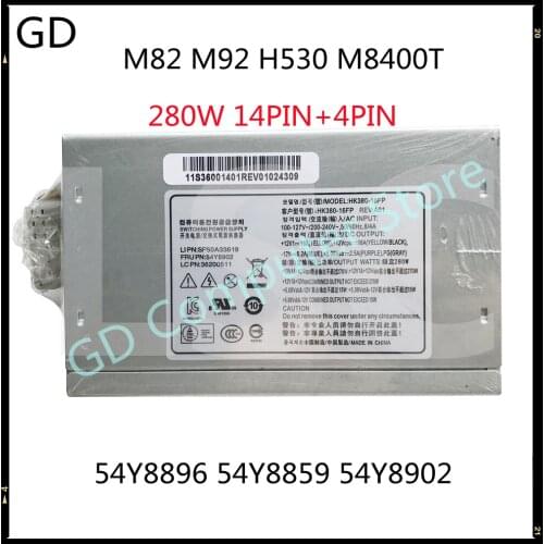 GD For Lenovo M82 M92 H530 M8400T 280W Power Supply HK380-16FP PS-4281-02 FSP280-40EPA 54Y8896 54Y8859 54Y8902 14PIN+4PIN