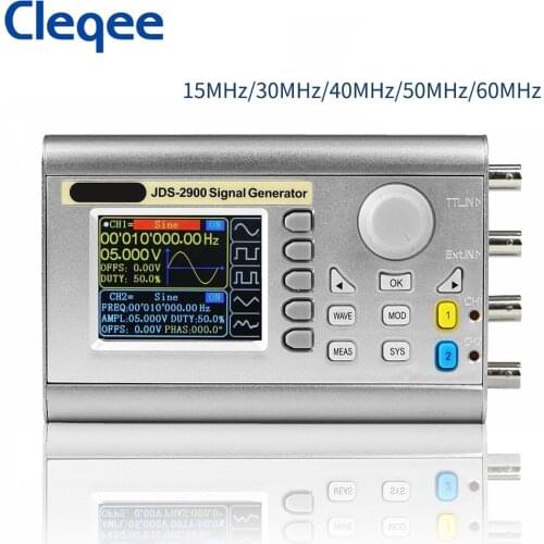 Cleqee JDS2900 60MHz digital control dual channel DDS function signal generator
