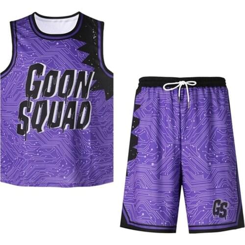 Space Jam: A New Legacy Cosplay Costume Vest Shorts 3D Printed Hooded Polyester Sportswear Set