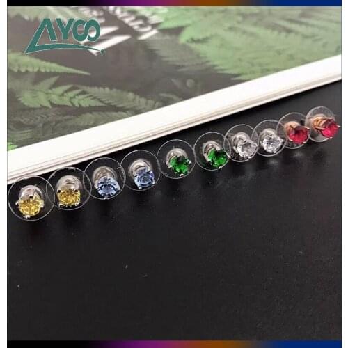 SWA Fashion Jewelry High Quality Classic Simple Color Round Crystal Womens Earrings Charming Romantic Gift Earrings For Women