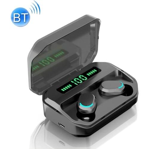 M8 Bluetooth 5.0 TWS Touch Digital Display True Wireless Bluetooth Earphone with Charging Box