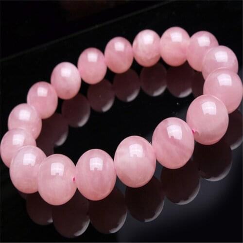 2018 Newly Natural Madagascar Quartz Crystal Round Beads Bracelet Drop Shipping AAA 13 mm Trendy Women Femme Genuine Precious