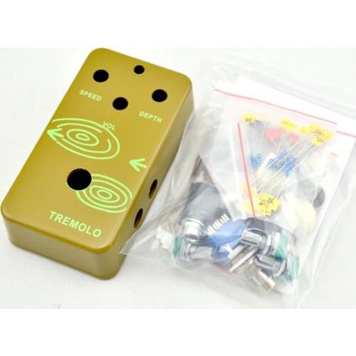 DIY Tremolo Effect pedal All Kit With 3PDT Switch and Hammond 1590B TR-1 True Bypass Free Shipping