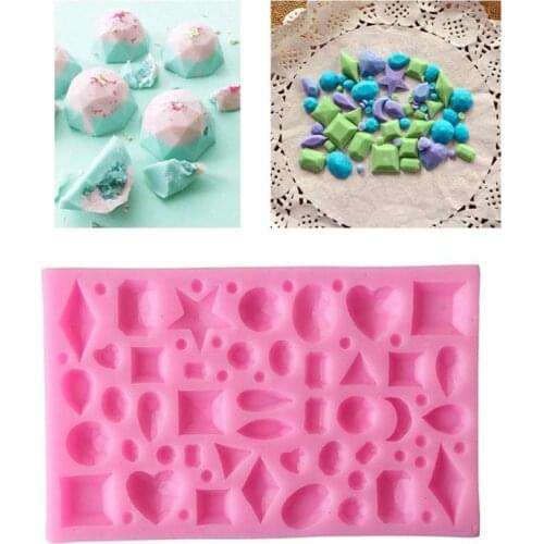 Silicone Cake Candy Chocolate Mould Cake Decorating Tool Mini Gem Diamond Shape Fondant Mold