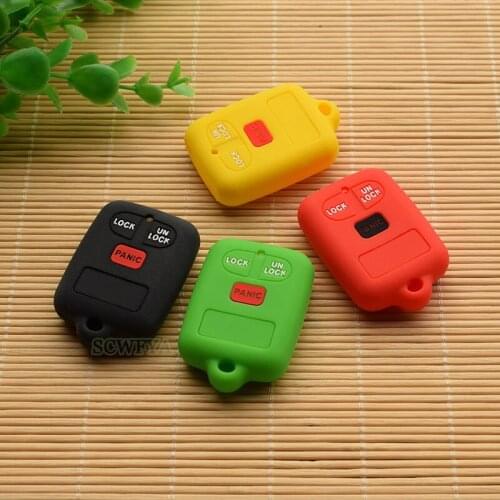 Silicone rubber key fob case cover cap for TOYOTA CAMRY RAV4 PRADO COROLLA AVENSIS LAND CRUISER Yaris Auris remote shell protect