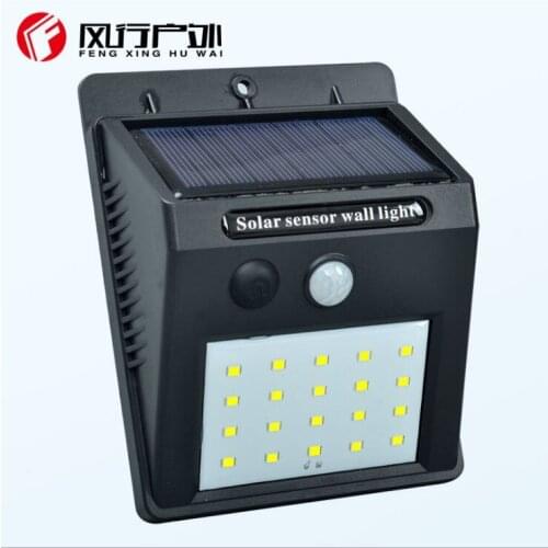Solar wall light 20 LED human body induction energy-saving household small wall lamp factory wholesale outdoor solar garden lamp