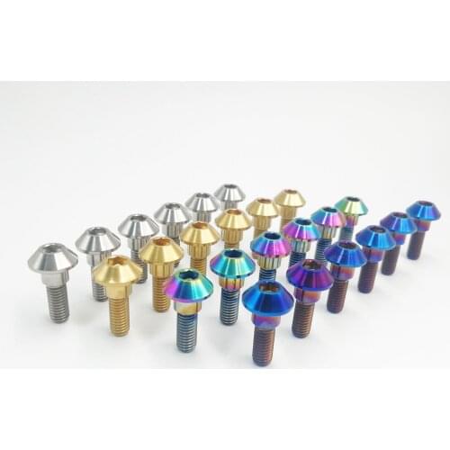 Titanium Ti M6X20mm Motorcycle Brake Rotor Bolts Fit For Suzuki/Yamaha Motor Bike Screws Accessory 6pcs/lot