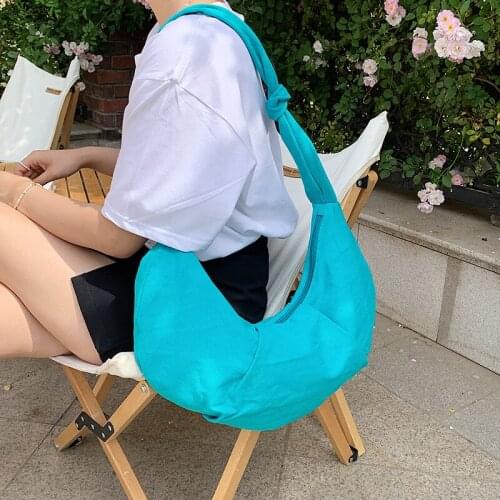 Large capacity womens bag summer 2021 new fashion simple Canvas Shoulder Bag purses and handbags