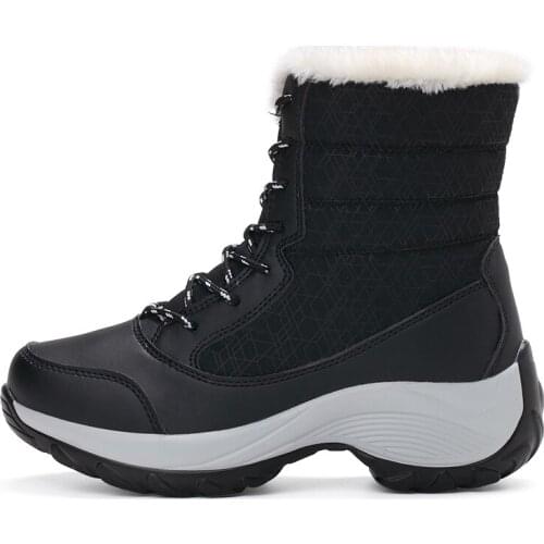 Dance sister 2020 winter shoes womens boots plus size 42 waterproof boots for womens snow boots womens winter warm cotton sho