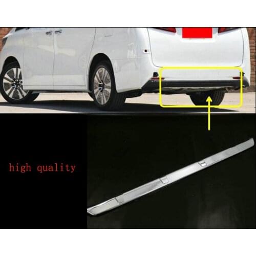 For TOYOTA Alphard 2015-2019 1PC Car Rear Bumper Diffuser Lip Spoiler Cover Trim ABS Car Styling Auto Protect Accessories