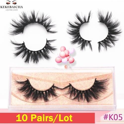 10 Pairs Mink Eyelashes 3D Mink Lashes Thick Long Handmade Full Strip Lashes Cruelty Free Mink Eyelashes False Eyelashes Makeup