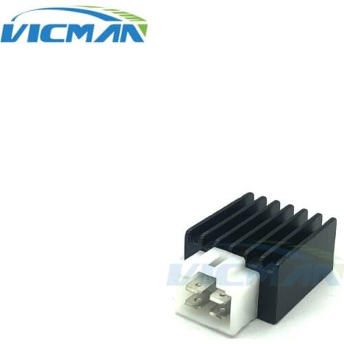 4Pin GY6 Motorcycle Rectifier Scooter Voltage Regulator 12V fit for Buggie with 50cc 125cc 150cc CD70 Moped Scooter ATV Gokarts