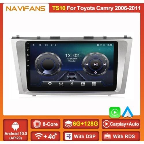 9inch Android 11 DSP 4G Lte Car Radio Multimedia Navigation GPS For Toyota Camry 6 40 50 2006-2011 IPS Screen Stereo Receiver BT