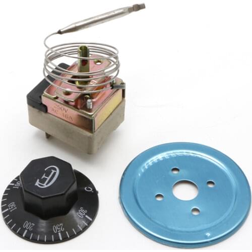 AC 250V 16A 50-300℃ Thermostat Temperature Controller NC NO For Electric Oven