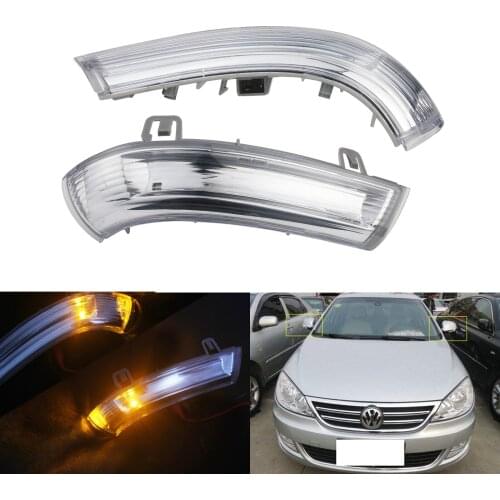 ANGRONG 1pair Left & Right Wing Mirror Indicator Turn Signal Side Light Lamps For VW Golf Passat EOS Jetta SHARAN Skoda SUPERB
