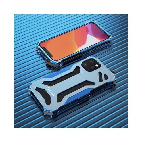 Luxury Armor Doom Aluminum Drop Shell Case for 2019 iphone 11 5.8 6.1 6.5 Metal Bumper cover cases
