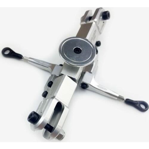 Alzrc Devil 450 Helicopter Parts DFC/SDC Main Rotor Head Upgrade Set -Silver D45F0A