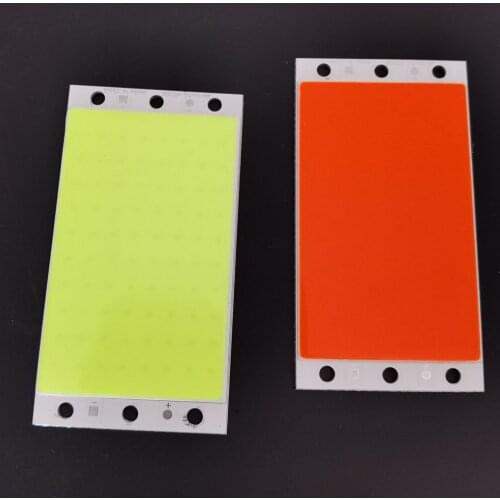 DIY LED Panel Light 94x50MM 1500LM Ultra Bright Warm Natural Cold White Blue DC 12V 20W COB Board LED Lamp