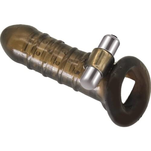 Vibrator Condoms for Men Reusable Condom Penis Sleeve Penis Enlargement Delay Ejaculation Cock Ring Penis Spike Sex Toy For Men