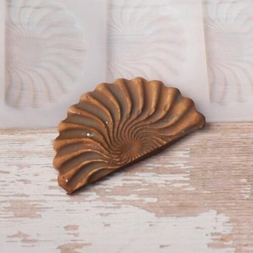 Fan pattern shape Non-stick Silicone Chocolate Mold Ice Molds Cake Mould Bakeware Baking Tools