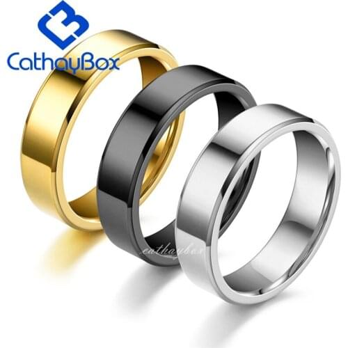 Personalized Text Engrave Custom Stainless Steel Brushed Finish Black Gold Ring Band U.S.Size