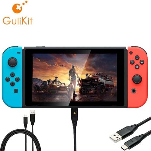 Gulikit Breating Light Date Cable for Nintendo Switch Fast Charging USB Type C Cable for All Smart Phone and Tablets