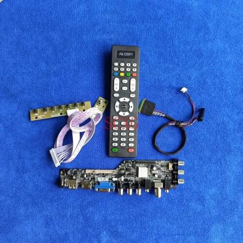 Kit Digital signal Fit B125XW01/B125XW02/LP125WH2 Monitor drive board HDMI-compatible USB AV VGA DVB LCD/LED 40Pin LVDS 1366*768